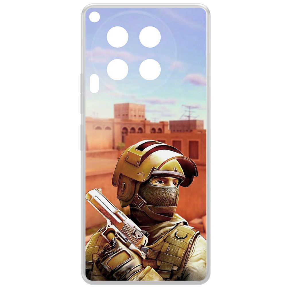 

Чехол-накладка Krutoff Clear Case Cтандофф 2 (Standoff 2) - Спец для TECNO Camon 30, Прозрачный