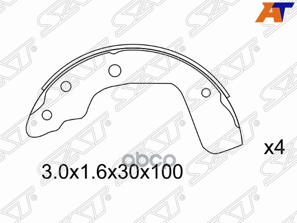 

Колодки Тормозные Зад Suzuki Swift Zc/Zd 05-10 SAT ST5320063J02