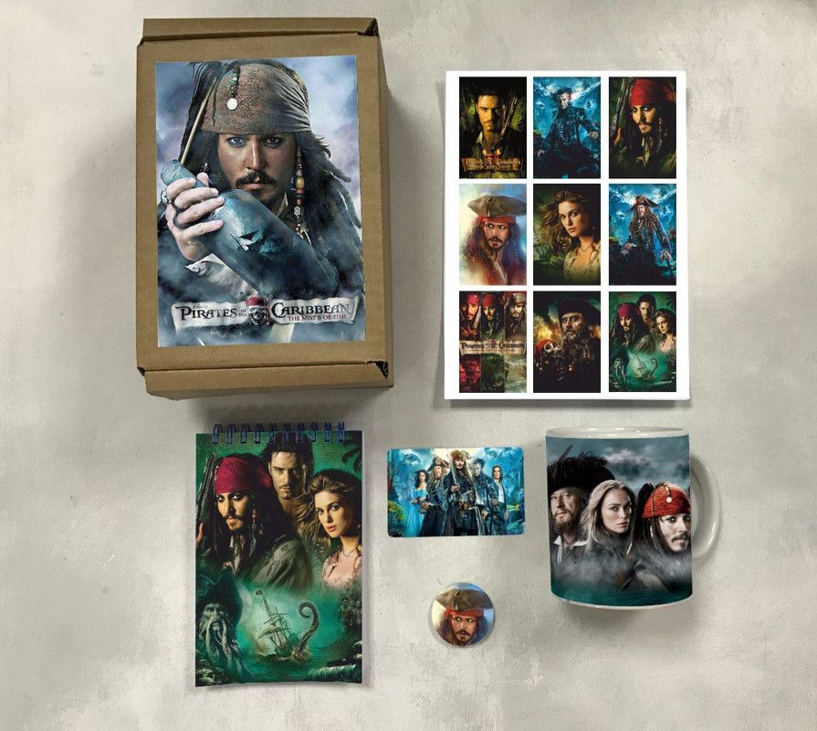 

Бокс BUGRIKSHOP принт Пираты Карибского моря 0001 Box-170123-155, 5 предметов