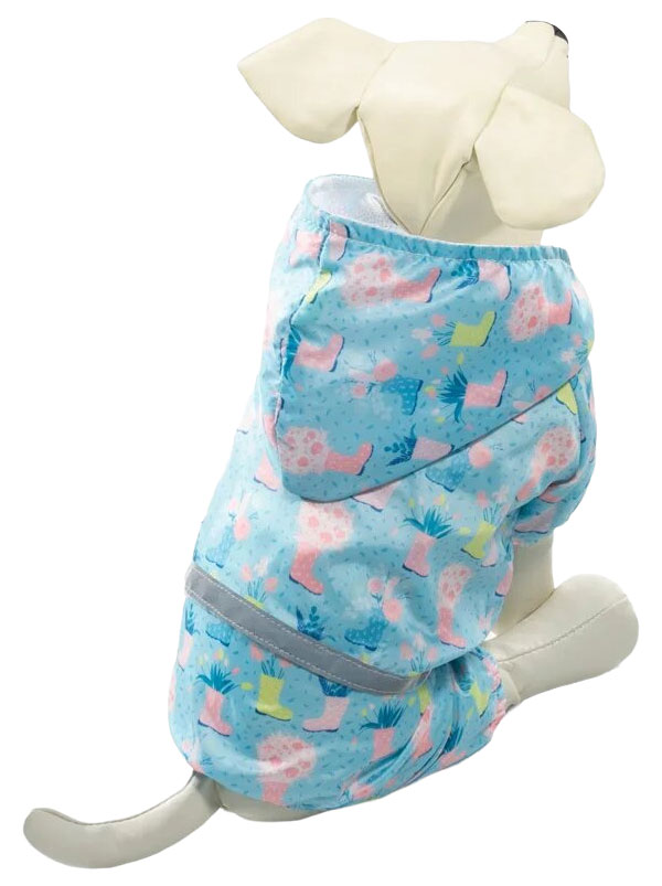 Костюм-дождевик для собак Triol Букет со светоотражающей лентой р S