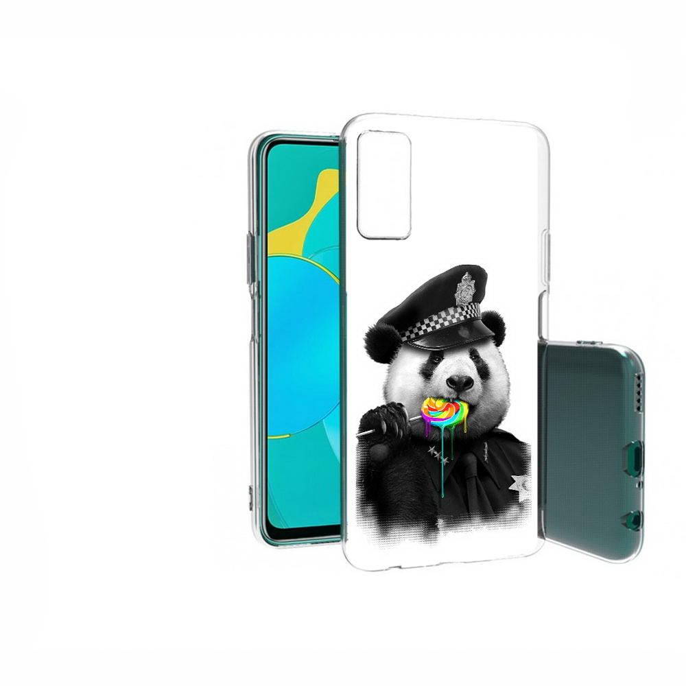 

Чехол MyPads Tocco для Huawei Honor 30S Панда полиция, Прозрачный, Tocco