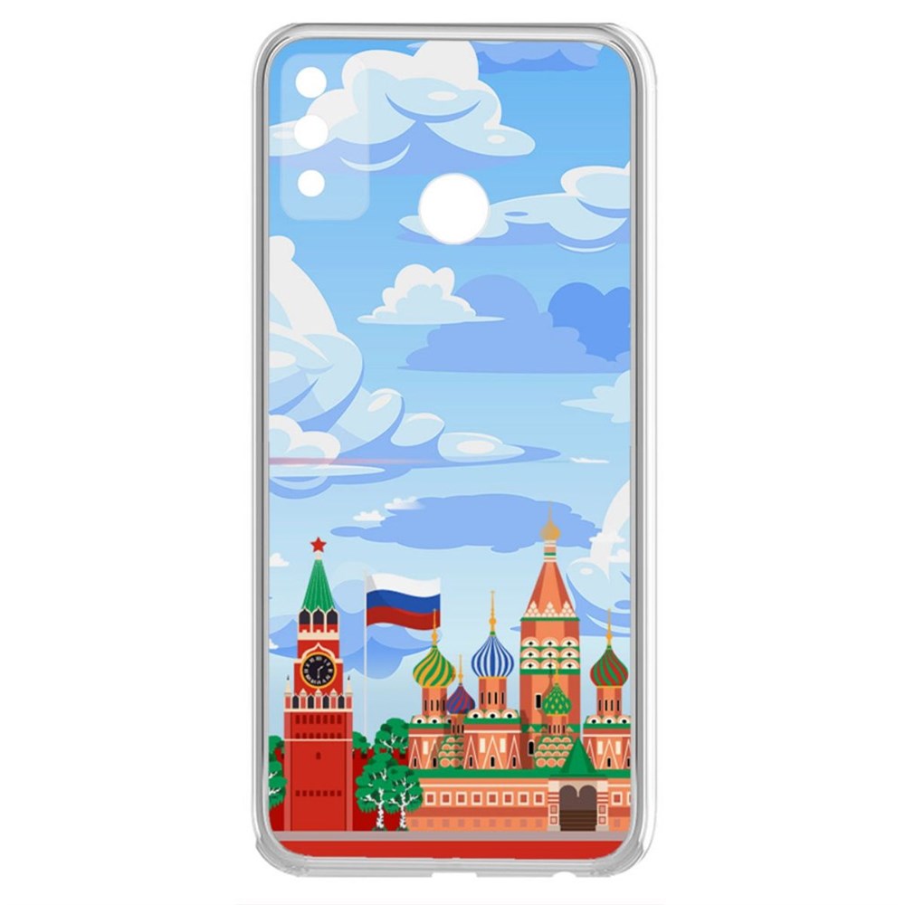 

Чехол-накладка Krutoff Clear Case Красная Площадь для Honor 9X Lite