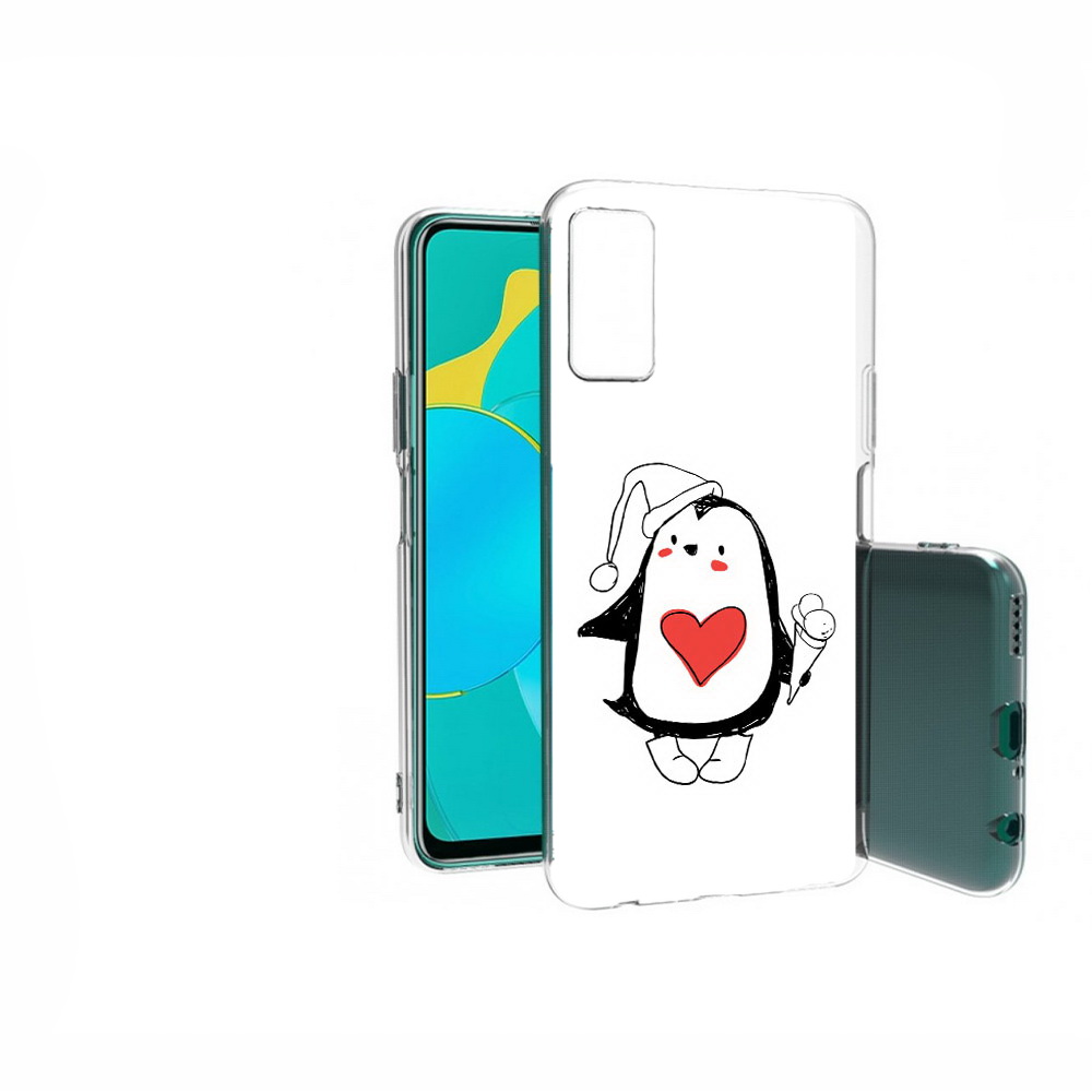 

Чехол MyPads Tocco для Huawei Honor 30S Пингвин с мороженым, Прозрачный, Tocco
