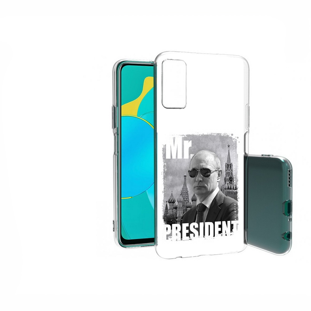 

Чехол MyPads Tocco для Huawei Honor 30S Путин, Прозрачный, Tocco