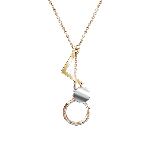 

Колье-галстук из комбинированного золота 45 см PLATINA jewelry 07-0192-00-000-1140-04, 07-0192-00-000-1140-04