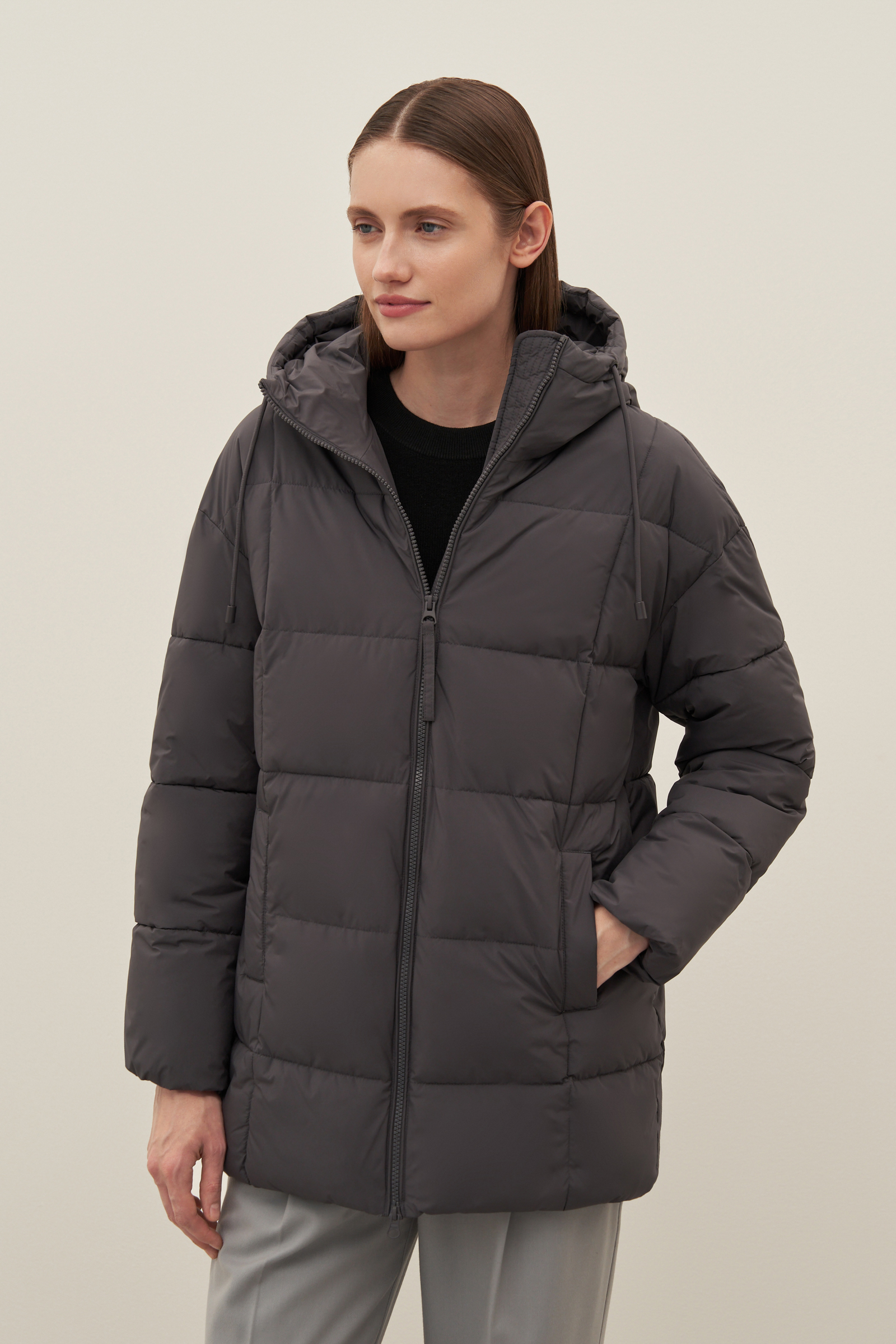 

Куртка женская Finn Flare FAC12014 серая S, Серый, FAC12014