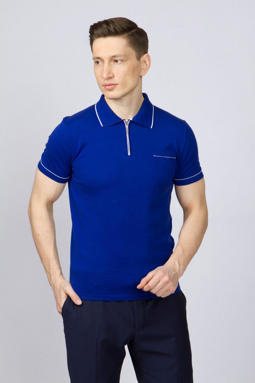 

Футболка-поло мужская 17S-PZBL07SS-T/90 Kanzler синяя XL, 17S-PZBL07SS-T/90