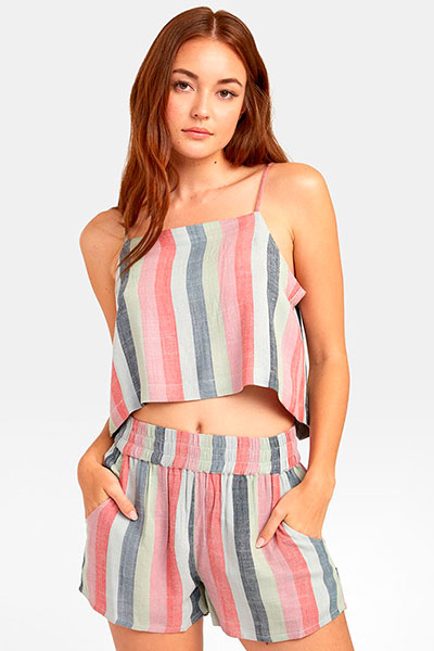 

Топ женский Rvca Logan Stripe S3TPRM-RVP0 разноцветный S, Logan Stripe S3TPRM-RVP0