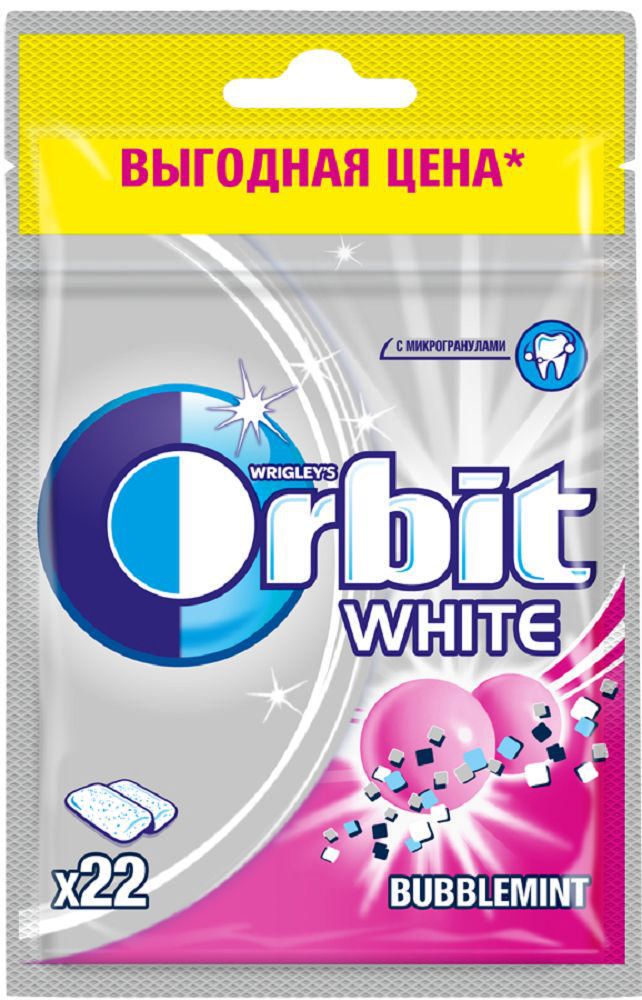 фото Жевательная резинка orbit white bubblemint 30 г