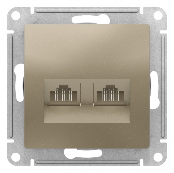 фото Компьютерная розетка schneider electric atlasdesign atn000585