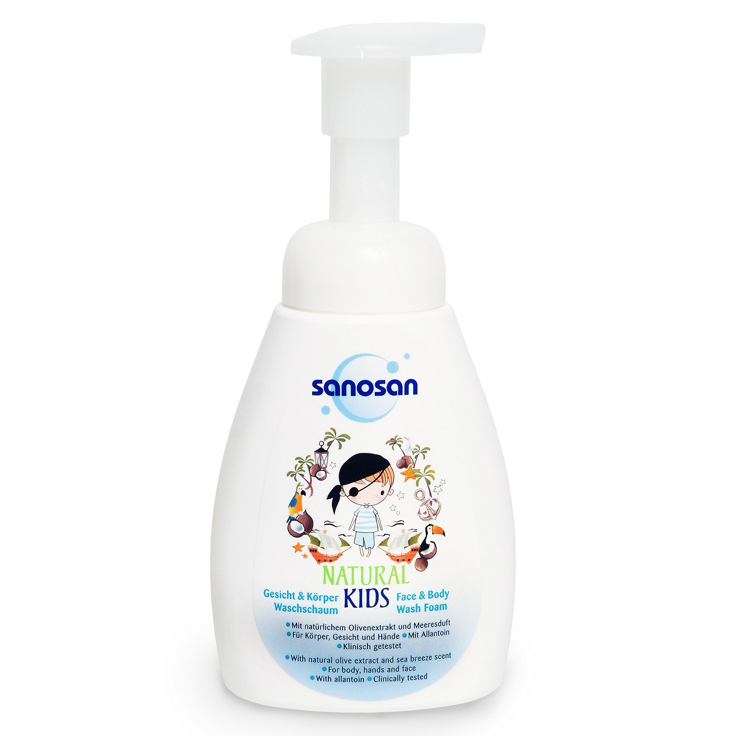 

Пенка Sanosan Natural Kids для лица и тела, для мальчиков 250 мл, Natural Kids