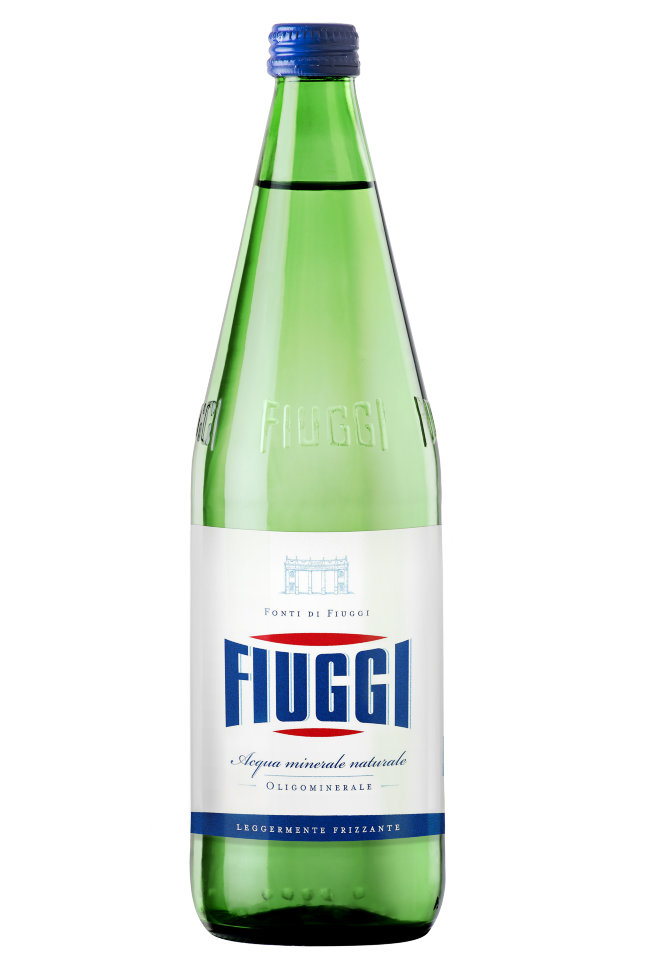 Вода минеральная Fiuggi / Фьюджи газированная СТЕКЛО 1 л (6 штук)