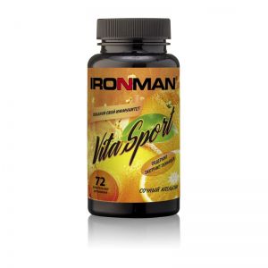

Жевательные таблетки "Vita Sport" с эхинацеей IRONMAN (72 таб.) апельсин, Vita Sport