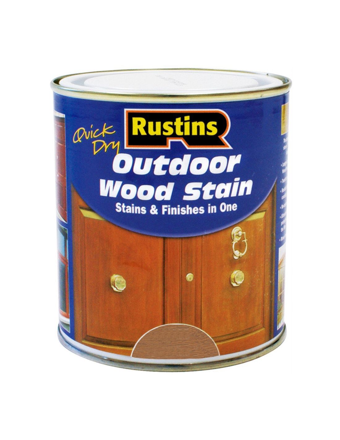 фото Морилка rustins qd outdoor wood stain walnut, цвет: орех, 250 мл.