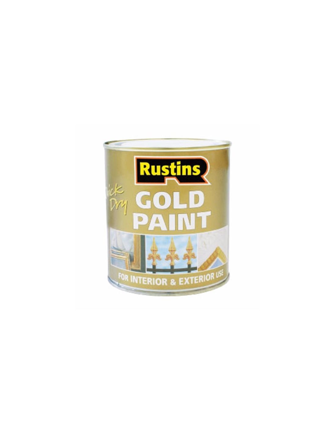 фото Золотая быстросохнущая краска rustins gold paint 100 ml.