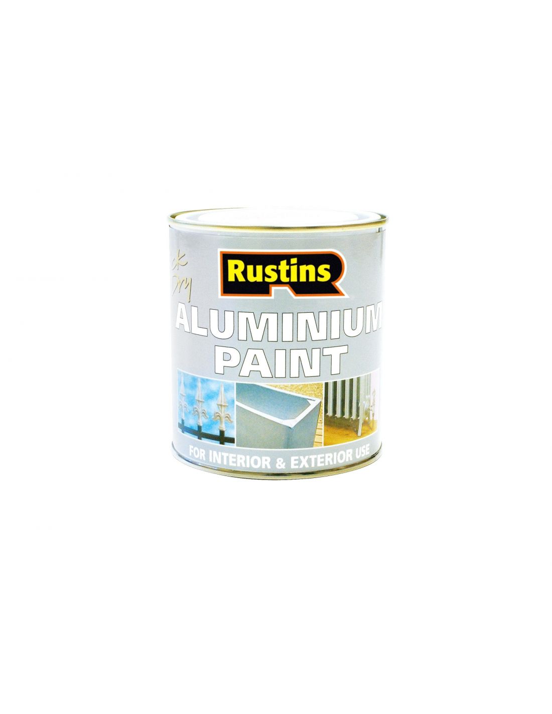 фото Алюминиевая быстросохнущая краска rustins aluminium paint 250 ml.