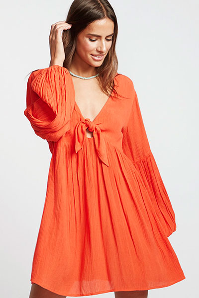 фото Платье женское billabong blissfull samba s3dr16-bip0 оранжевое 46