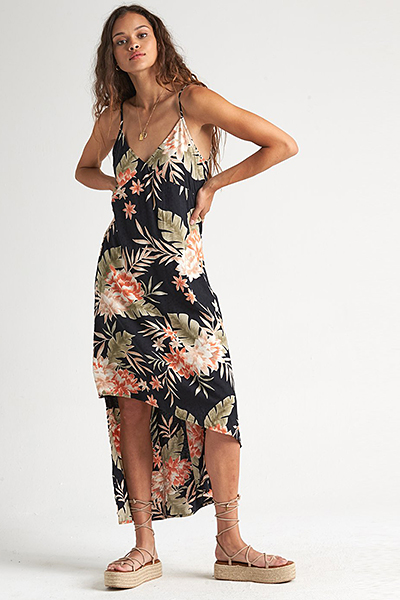 

Платье женское Billabong The Best Floral Black S3DR20-BIP0 черное L, The Best Floral Black S3DR20-BIP0