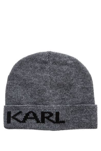 

Шапка бини мужская Karl Lagerfeld 805601 502322 серая, р, Серый, 805601 502322