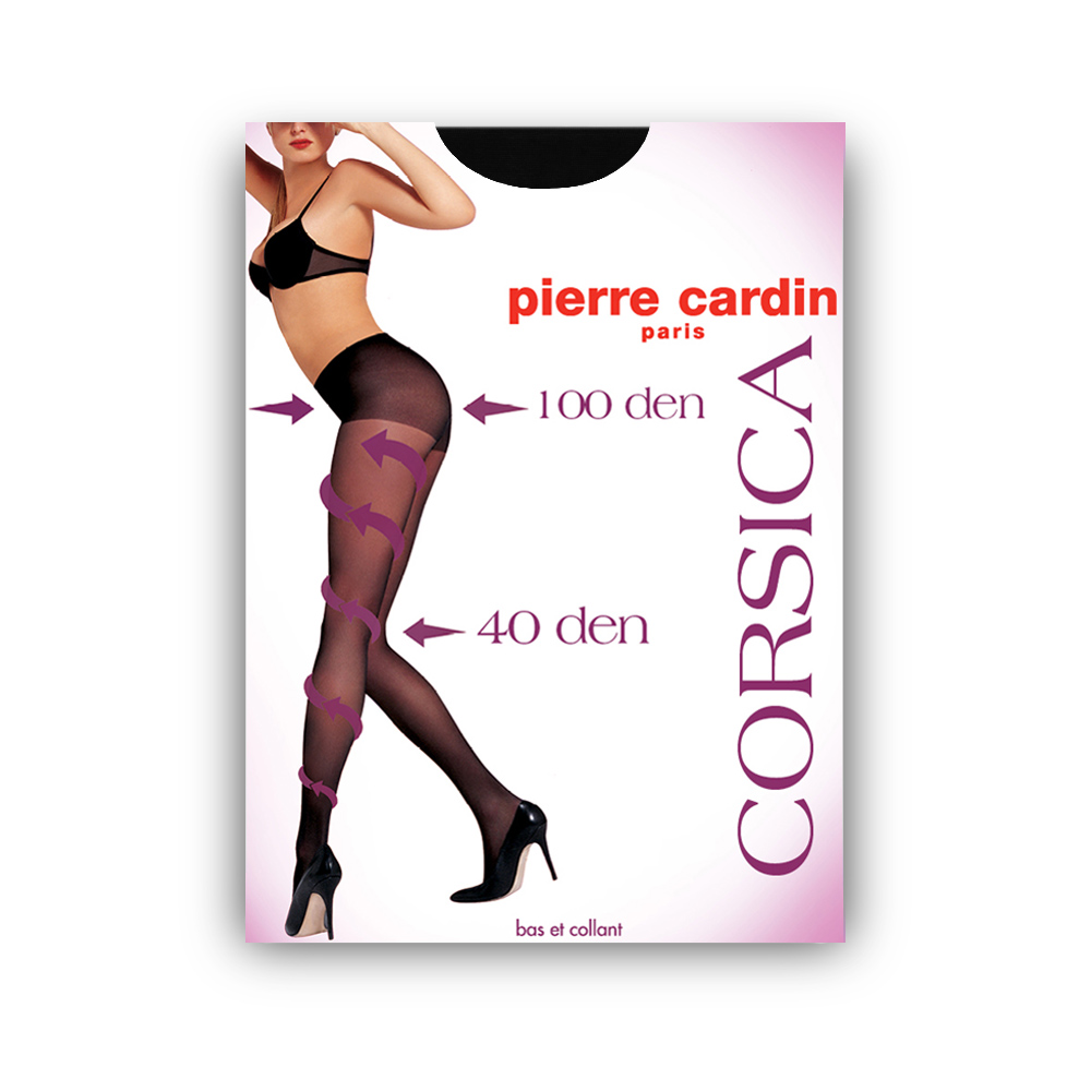 

Колготки женские Pierre Cardin CORSICA 40 черные  (XL, Черный, CORSICA 40