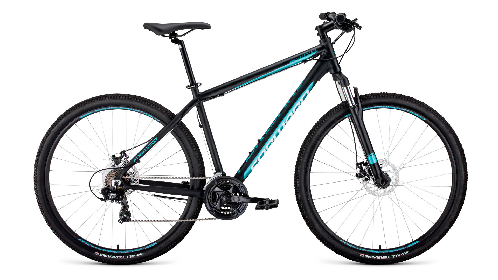 фото Велосипед forward apache 29 2.0 disc 2020 19" черный матовый