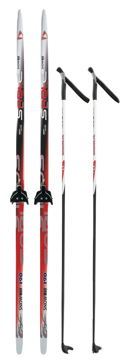 фото Комплект лыжный бренд цст 190/150 (+/-5 см), крепление 0075 мм, цвет бренд цст центр спортивных технологий