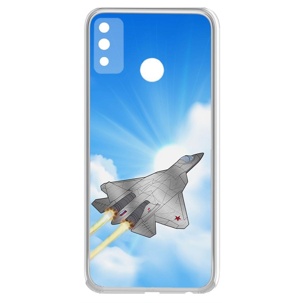 

Чехол-накладка Krutoff Clear Case СУ-57 для Honor 9X Lite