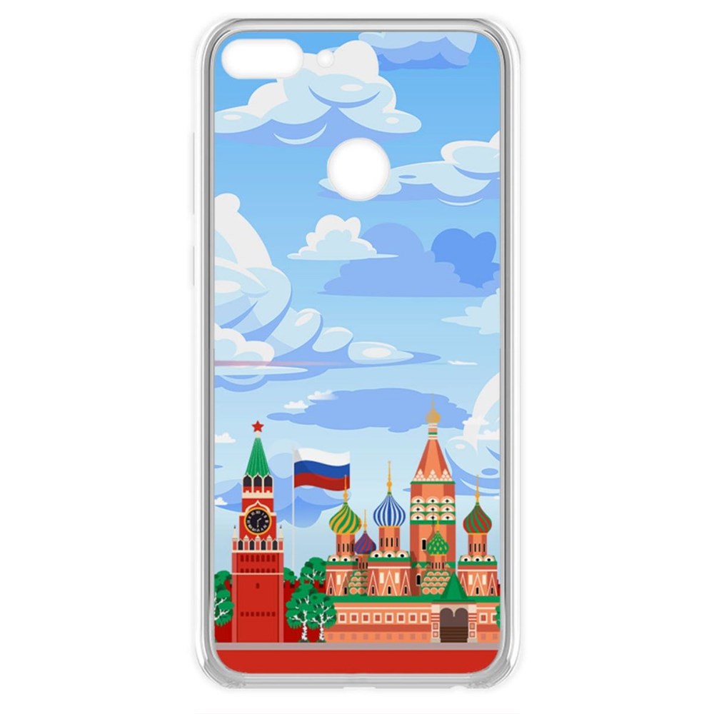 

Чехол-накладка Krutoff Clear Case Красная Площадь для Huawei P Smart