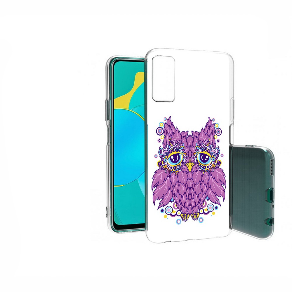 

Чехол MyPads Tocco для Huawei Honor 30S Розовая сова, Прозрачный, Tocco
