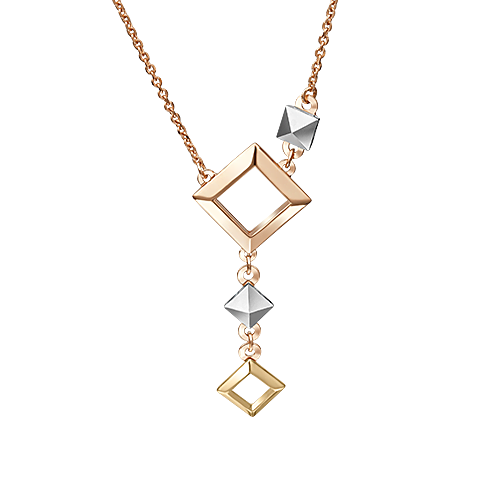 

Колье-галстук из комбинированного золота 45 см PLATINA jewelry 07-0202-00-000-1140-04, 07-0202-00-000-1140-04