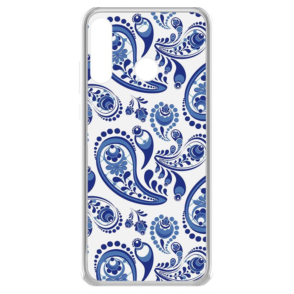 

Чехол-накладка Krutoff Clear Case Гжель для Huawei P30 Lite