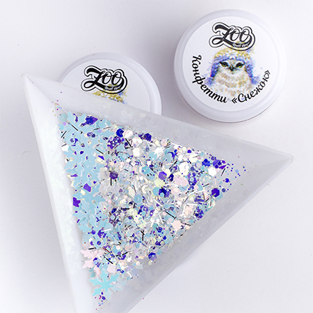 

Набор Zoo Nail Art Конфетти Снежок №1562, 4 шт.