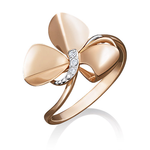 

Кольцо из красного золота с фианитом р. 16,5 PLATINA jewelry 01-5035-00-401-1110-65, 01-5035-00-401-1110-65