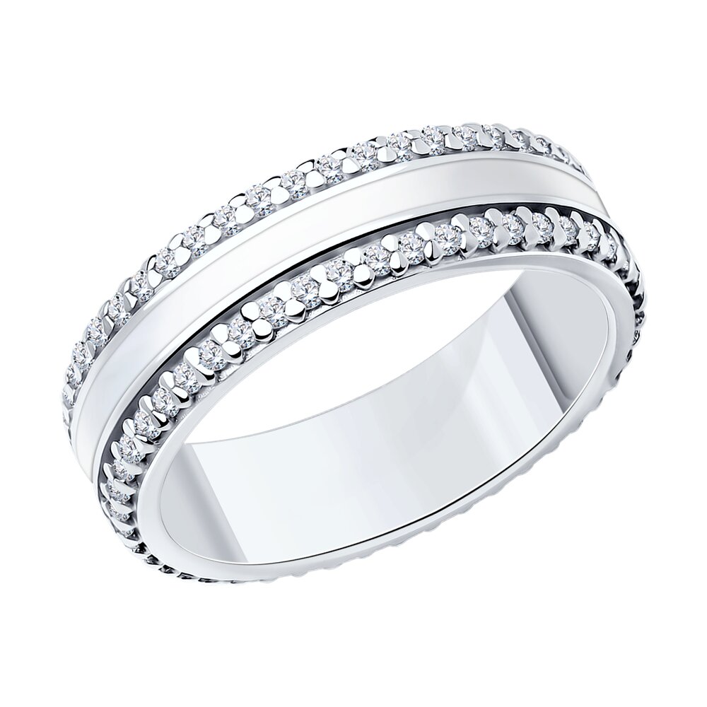 

Кольцо из серебра р. 19 SOKOLOV 94013809, эмаль, 94013809