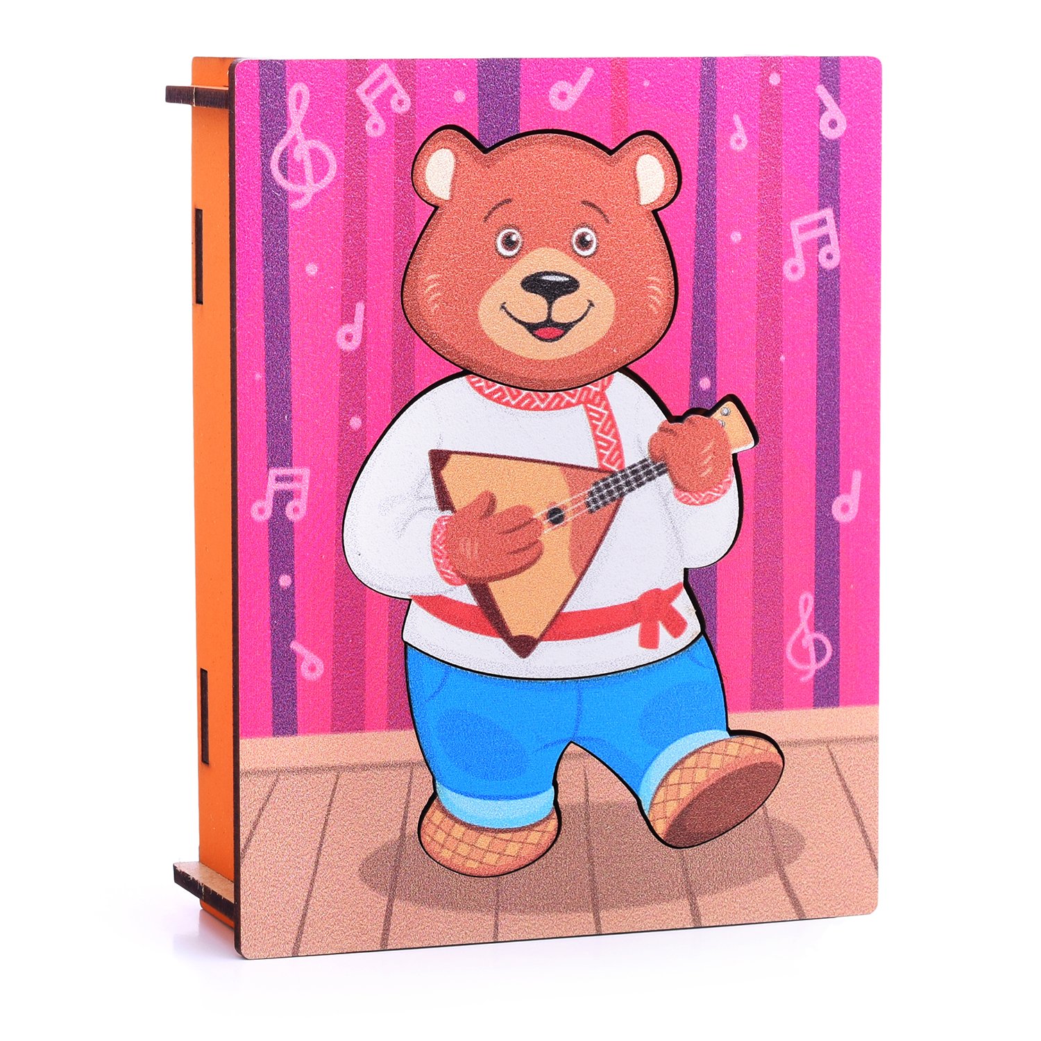 фото Сортер-пазл медвежонок музыкант игрушки россии
