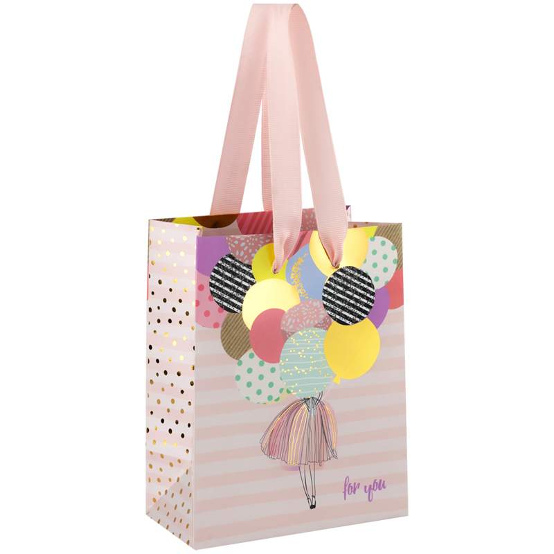 

Пакет подарочный Meshu 322451, "Baloons", 14x11x6.5см, 12 штук