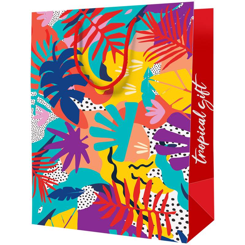 

Пакет подарочный Artspace 322219, "Tropical gift", 23x11x10см, 12 штук
