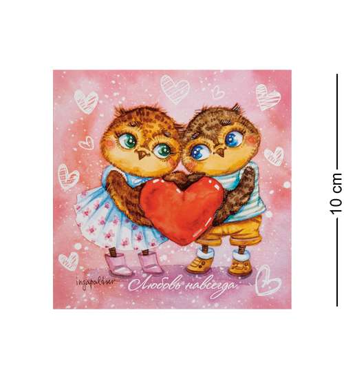 

Открытка Любовь навсегда 10*10 SZ- 50 113-503084, Розовый