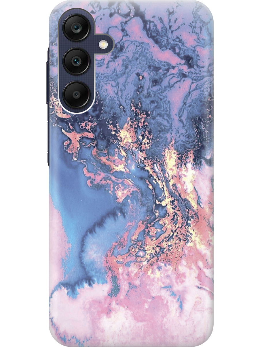 

Силиконовый чехол на Samsung Galaxy A25 с рисунком "Синий мрамор", Голубой, 20012134