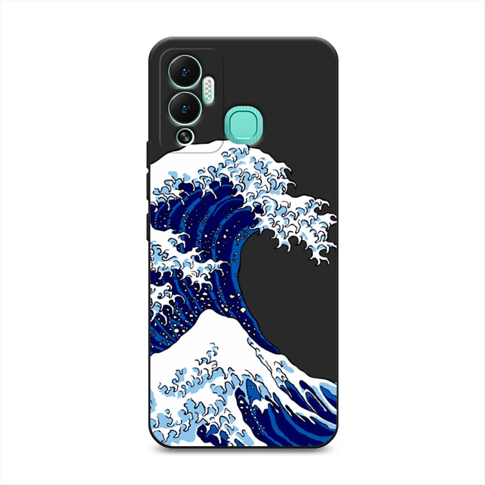 

Чехол Awog 3101752-1 для Infinix Hot 12 Play "Волна в Канагаве", Синий;белый, 3101752-1