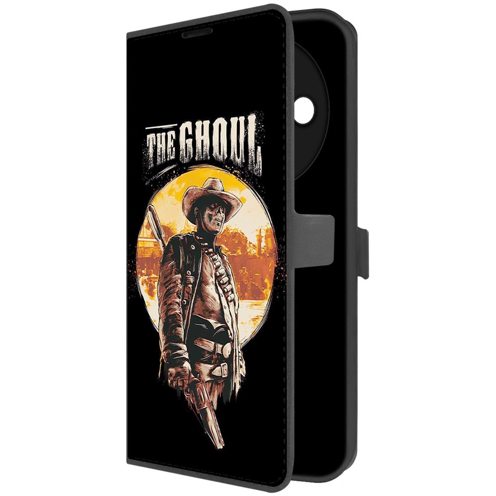 

Чехол-книжка Krutoff Eco Book для Xiaomi Redmi A3x Фоллаут (Fallout) - Гуль (черный)