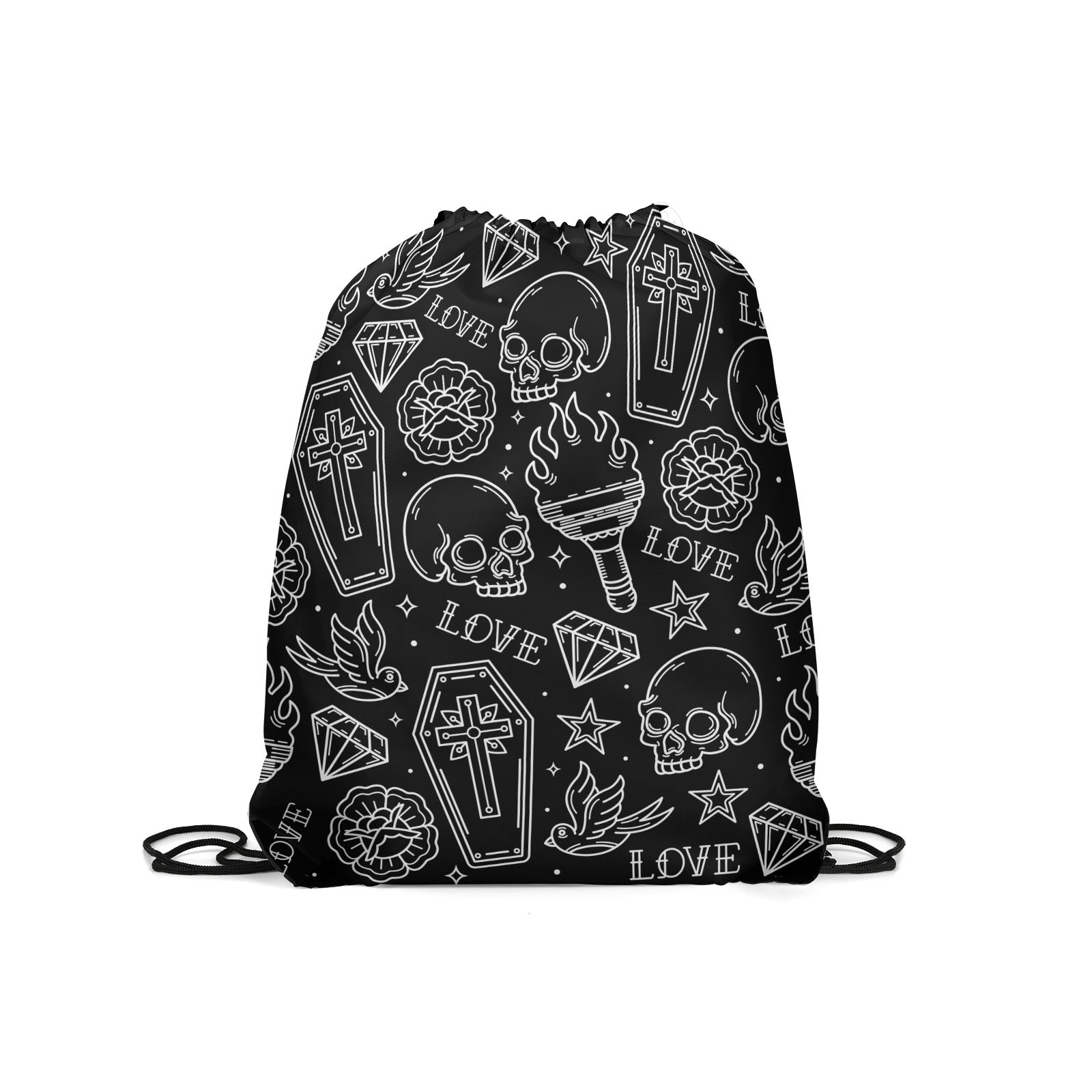 

Мешок для обуви унисекс Gorolla DrawstringBackpack 624 черный, 42х35 см, DrawstringBackpack 624