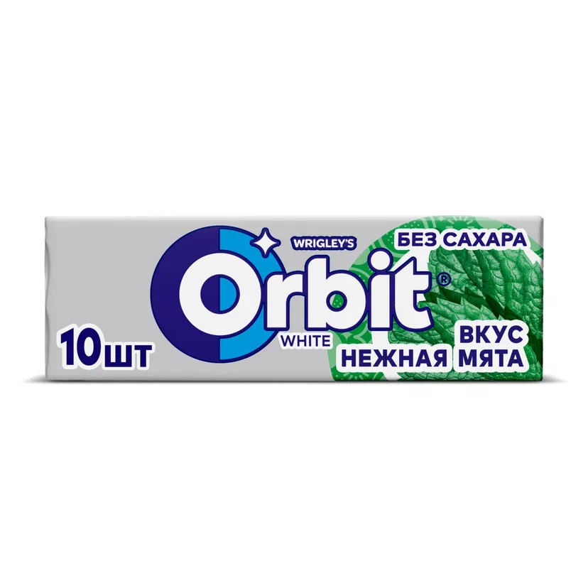 фото Жевательная резинка orbit white нежная мята 13.6 г