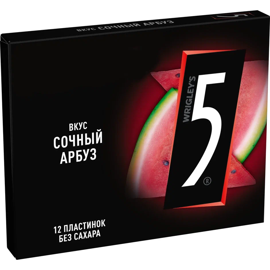 Жевательная резинка Five сyclone сочный арбуз 31.2 г