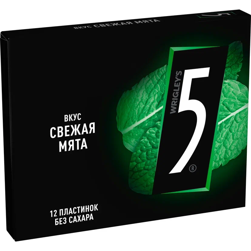 Жевательная резинка Five electro свежая мята 31.2 г