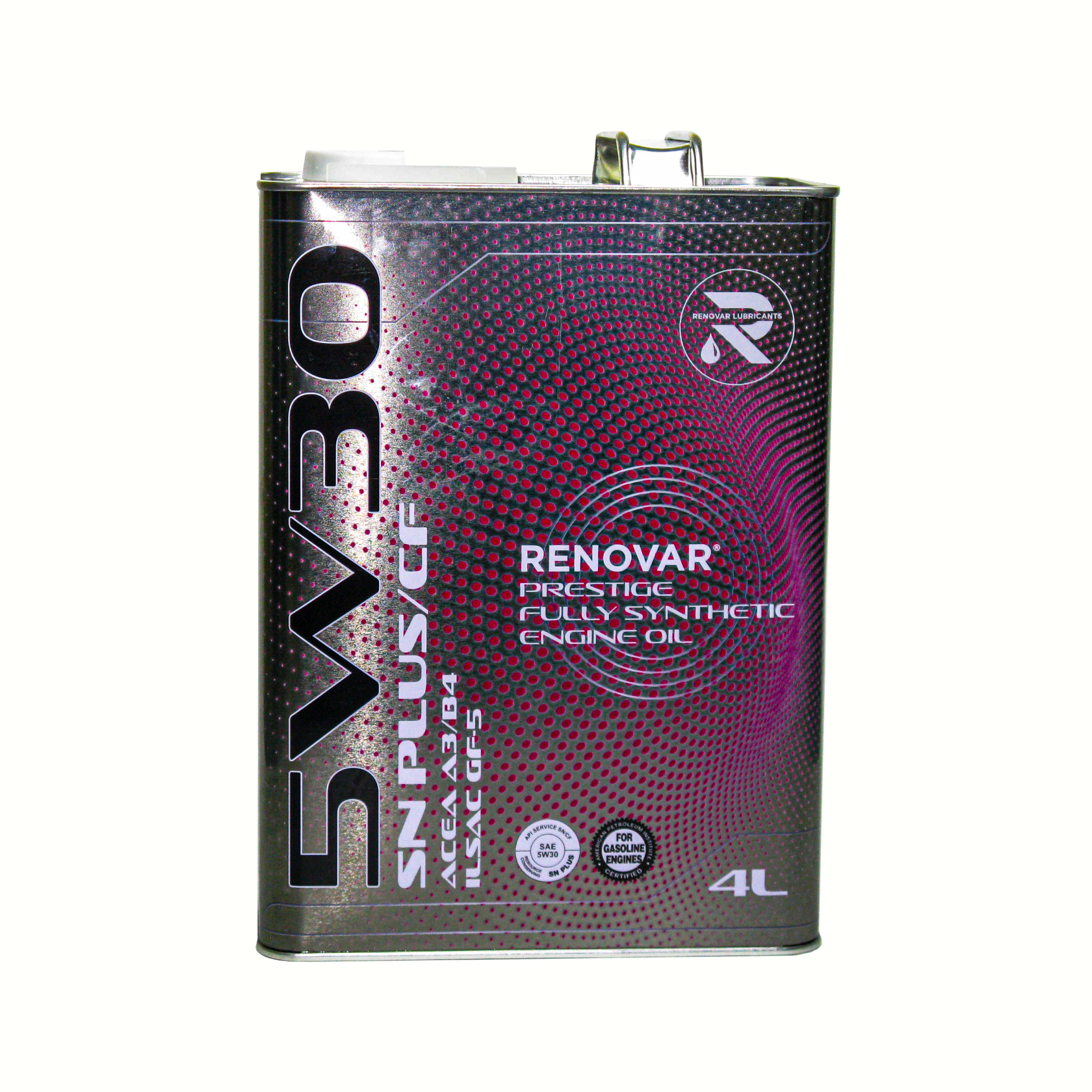 фото Масло моторное renovar 5w30 sn plus/cf синтетическое 4 литра renovar lubricants