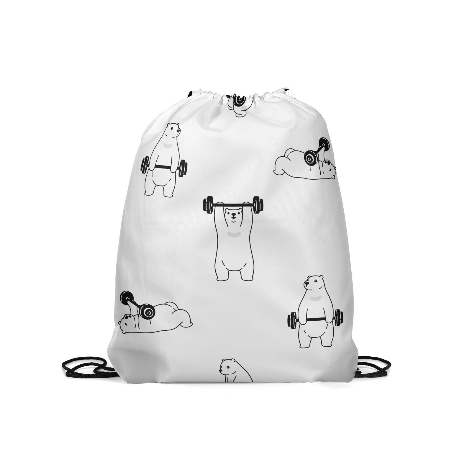 

Мешок для обуви унисекс Gorolla DrawstringBackpack 448 белый, 42х35 см, DrawstringBackpack 448