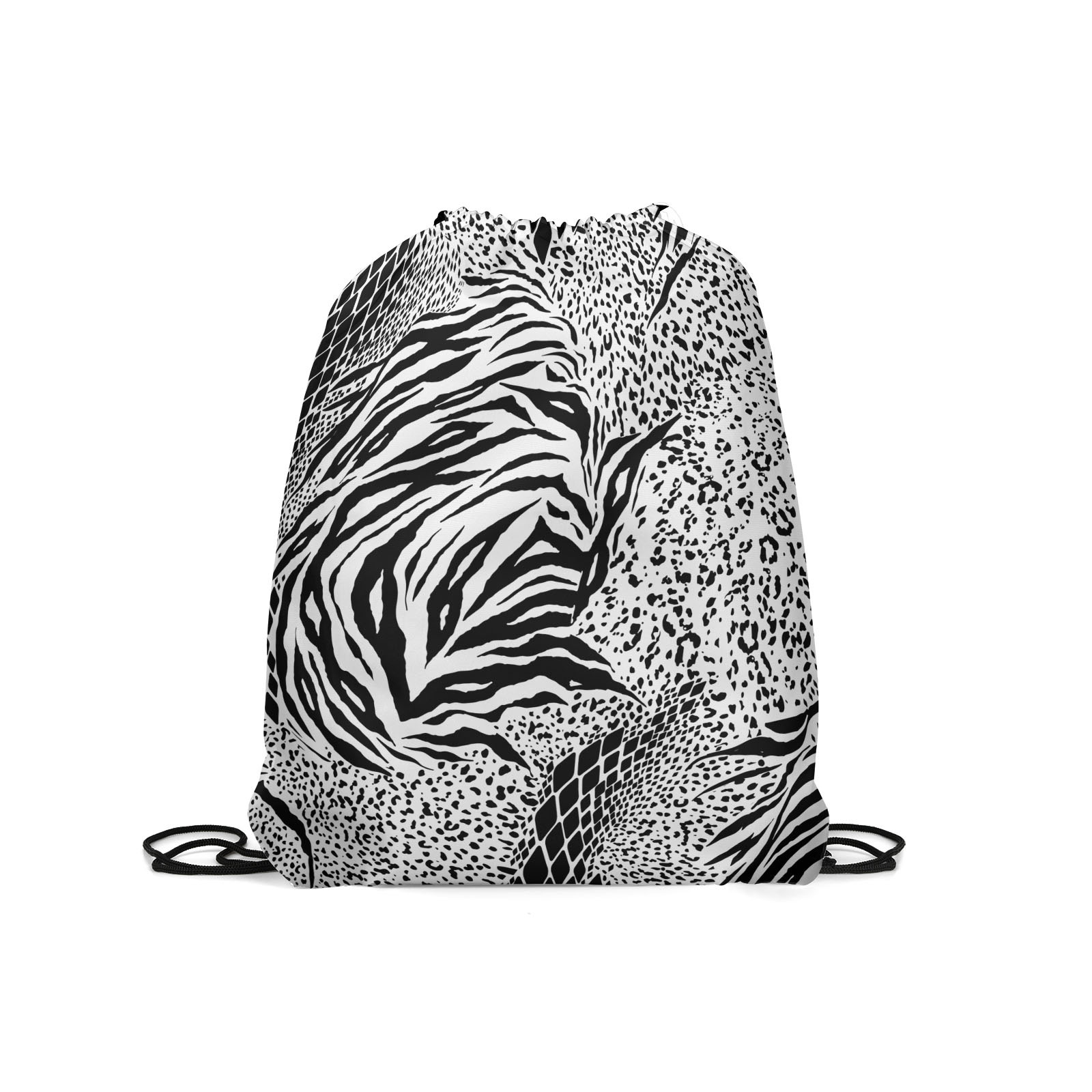 

Мешок для обуви унисекс Gorolla DrawstringBackpack 753 черно-белый, 42х35 см, Белый;черный, DrawstringBackpack 753