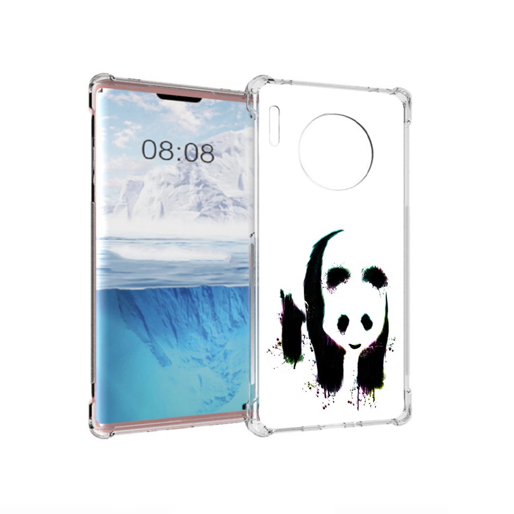 

Чехол MyPads Tocco для Huawei Mate 30 Pro панда в акварели, Прозрачный, Tocco