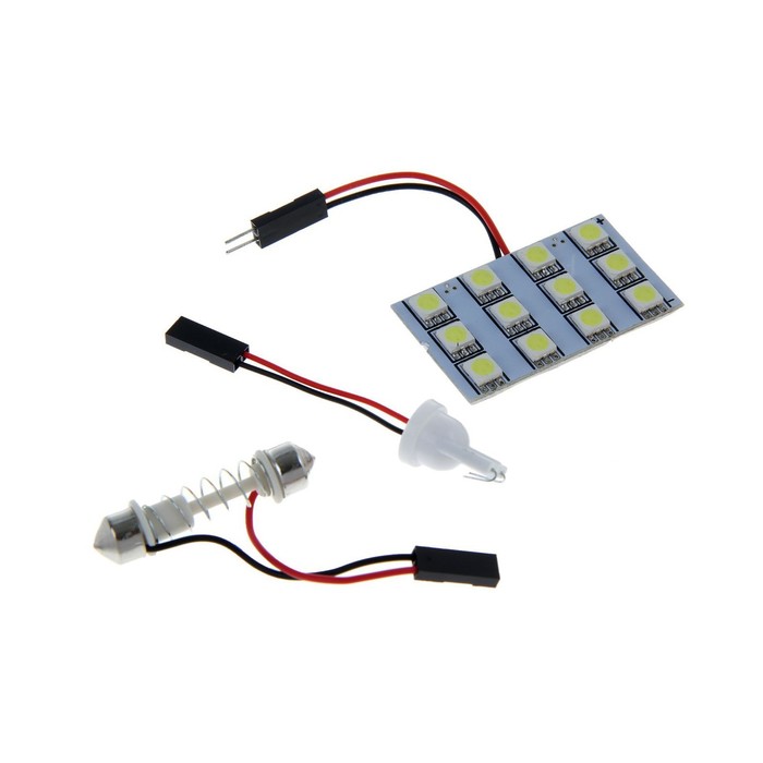 

Автолампа светодиодная Cartage, 12 В, 12 SMD-5050, свет белый